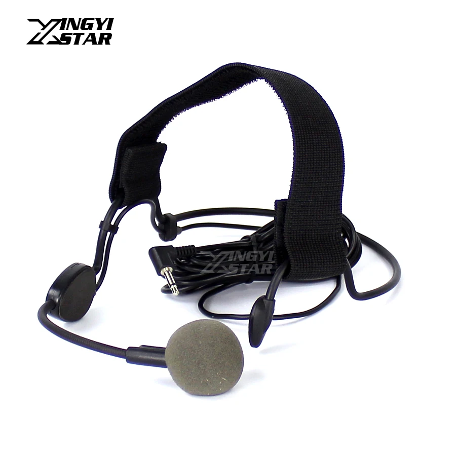 Wired Vocal Headworn Headset Dynamic Microphone 3.5mm