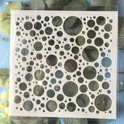 Новый 13 см Bubble Dot круг DIY Craft Многослойные трафареты живопись штампованная для скрапбукинга тиснильный альбом бумага карты шаблон
