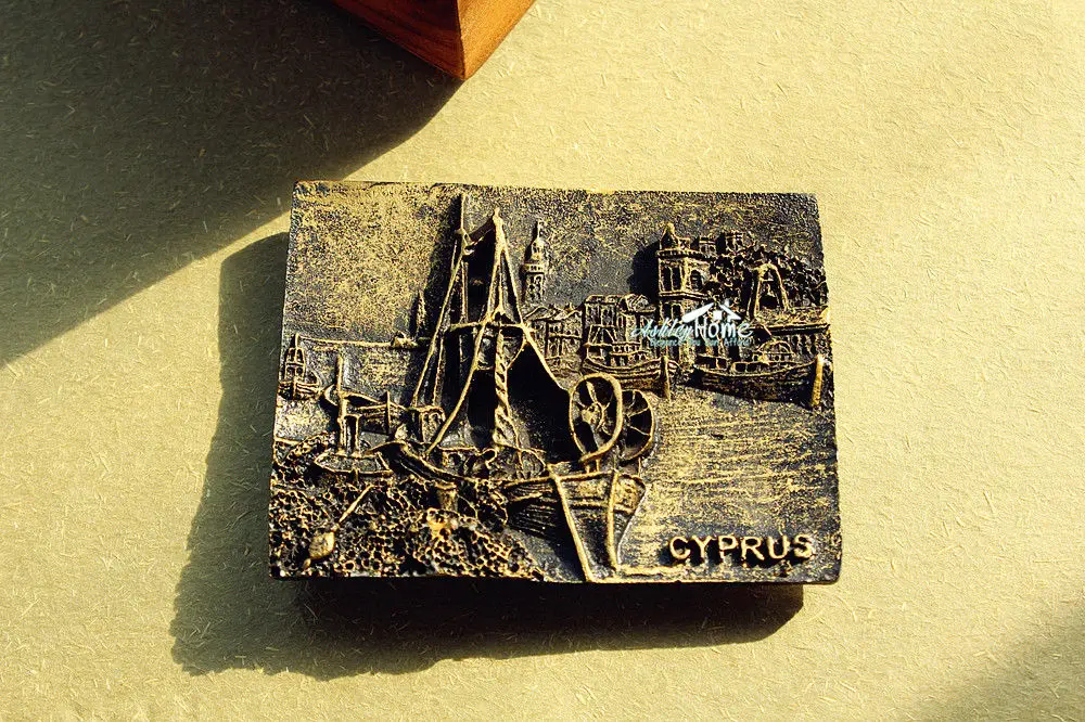 Cyprus Tourism Tourist Travel Souvenir 3D Resin Refrigerator