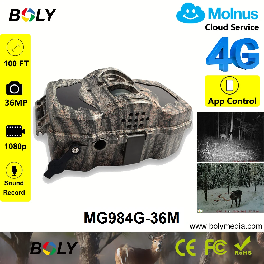 Камера для охоты 4g без свечения беспроводная gsm 36 МП 1080P фотоловушка поддержка 6 В