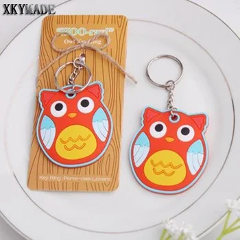 

"HOO-ray!" Owl Keychain Birthday Giveaways Favor Wedding Favor and Baby Shower Party Gift