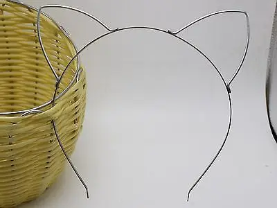 5 посеребренных Металлических кошачьих ушей заставка для эмбриона волос Тиара
