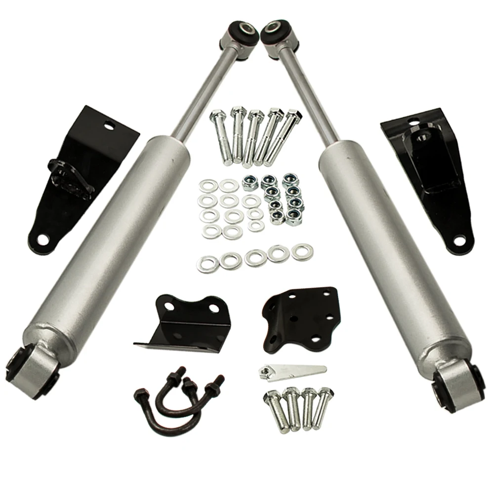 Dual Steering Stabilizer for Dodge Ram 2500 2003 2013 RAM 3500 2003