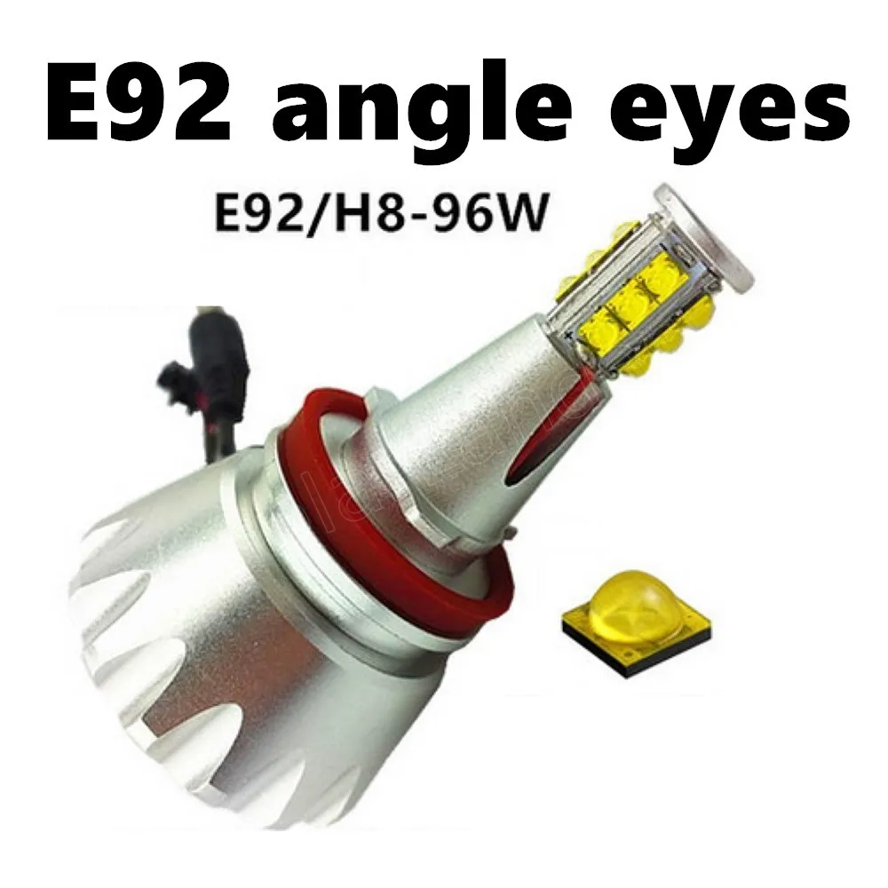 2 x 96W LED Super Bright Angle Eyes Light Maker for B/MW E92 12V the