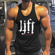 6 цветов тренажерные залы майка на бретельках Мужская нижняя юбка с буквенным принтом майки для бодибилдинга Топы Фитнес Жилет Тельняшка борцовка