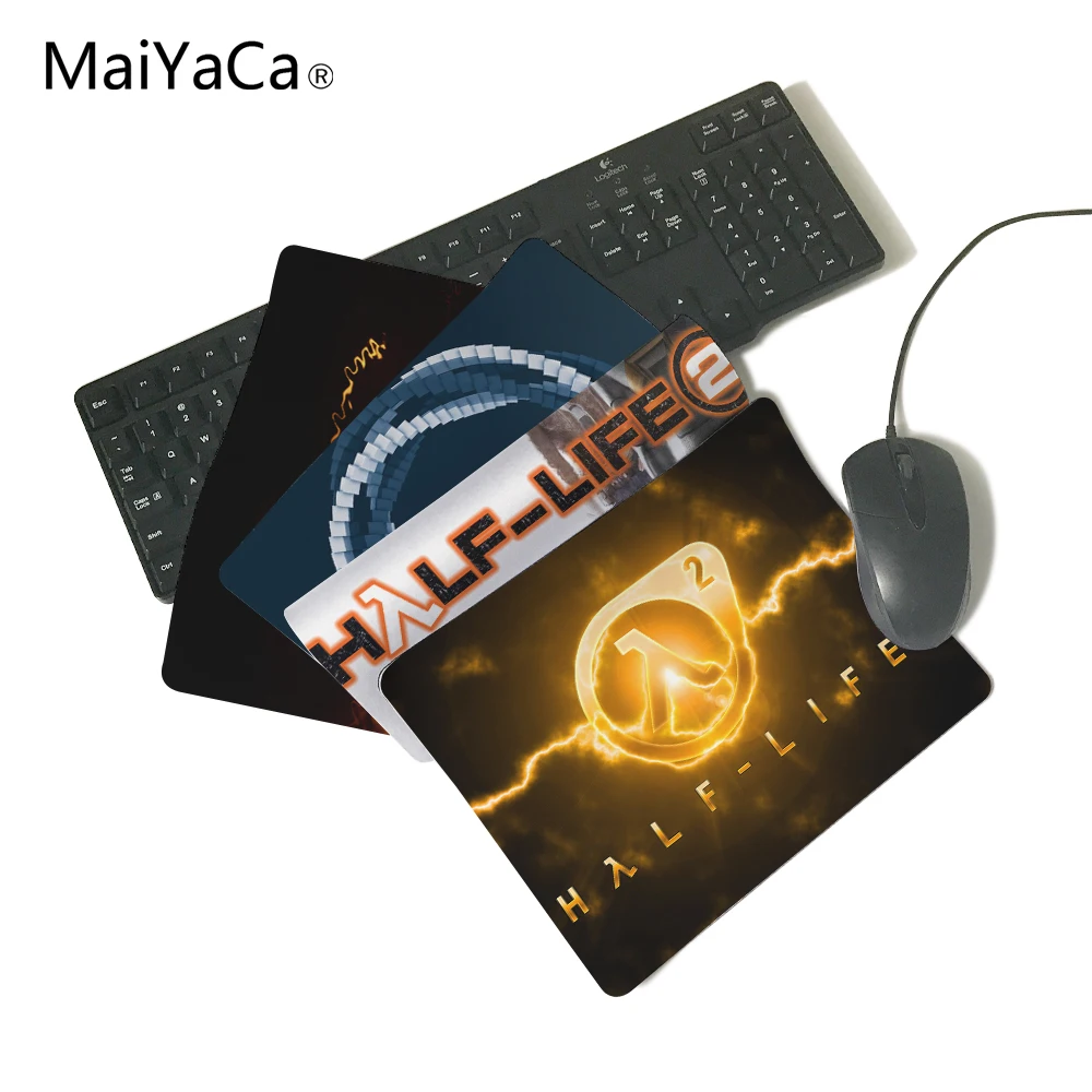 

MaiYaCa Half Life 2 Logo Computer Mouse Pad Mousepads Decorate Your Desk Non-Skid Rubber Pad