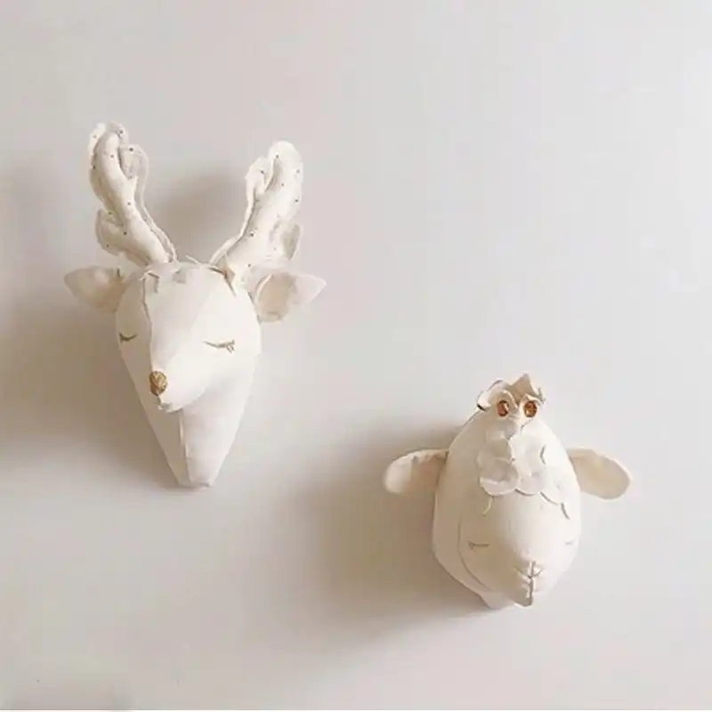 stuffed reindeer head
