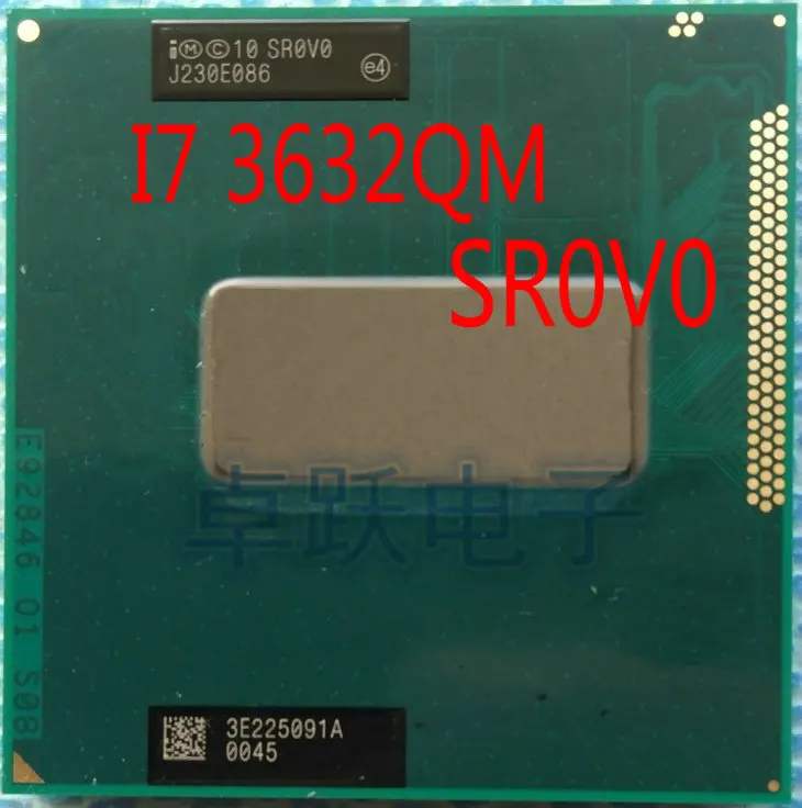 

INTEL Laptop CPU I7 3632QM SR0V0 2.2GHZ-3.2GHZ 6M i7 quad core eight thread original PGA version of the HM77 CPU platform