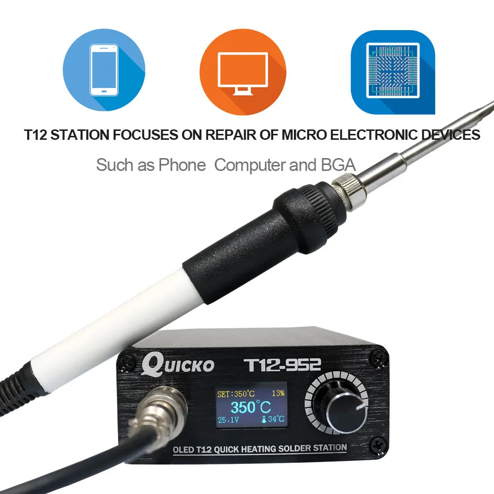 2020 Quick Heating T12 STC Digital Soldering station Electronic welding Iron