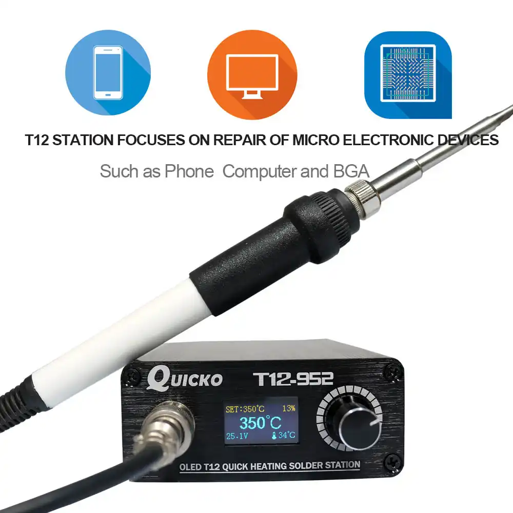 T12-952//T12-942 OLED Soldering Station Electronic Welding Iron Digital Display