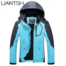 Весна туристические походы Пеший Туризм ветрозащитный Водонепроницаемый куртка Для мужчин, дешевые зимние Тонкая голубая Softshell Открытый Водонепроницаемый куртка Для женщин