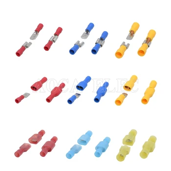 

40Pieces 20Set Wire electrical Connector Male Female Crimp Insulation Nylon Cable Terminal MDD FDD Car Terminator