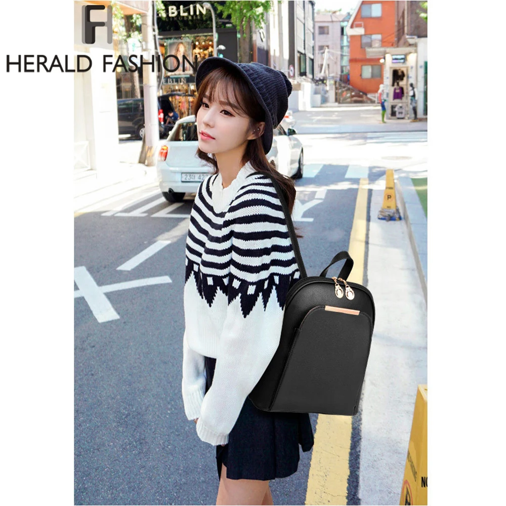 هيرالد الأزياء عارضة طالب الظهر الحقائب المدرسية للفتيات المراهقات حقيبة ظهر مصنوعة من الجلد الشباب محمول على ظهره أكياس اليومية هيرالد الأزياء عارضة طالب الظهر الحقائب المدرسية للفتيات المراهقات حقيبة ظهر مصنوعة من الجلد الشباب محمول على ظهره أكياس اليومية