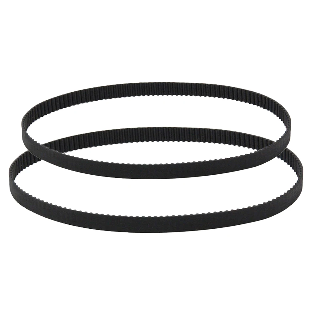 2 Pcs GT2 2mm Pitch 6mm Wide Rubber Timing Belt for 3D Printer CNC (200mm+158mm)