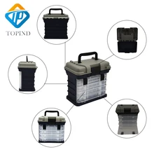 Topind 3 шт. 5 слоев PP+ ABS большой ящик для рыболовных снастей Высокое качество пластиковая ручка Рыболовная коробка Карп рыболовные снасти для рыбалки аксессуары