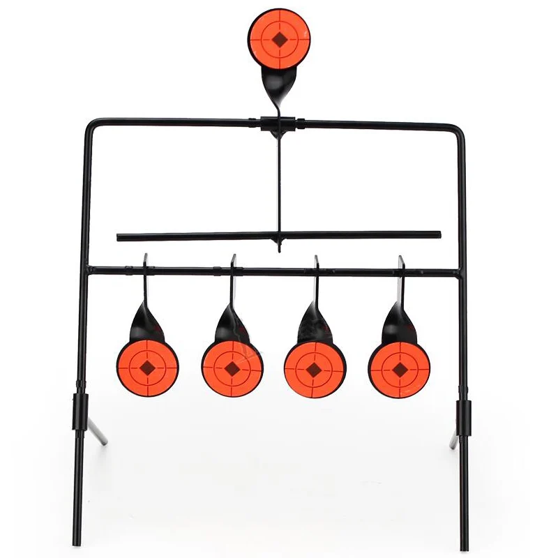 

Shooting Target Automatic Reset Rotating Paintball Airsoft 5 Targets Metal for Air Gun Rifle Useful Target Set