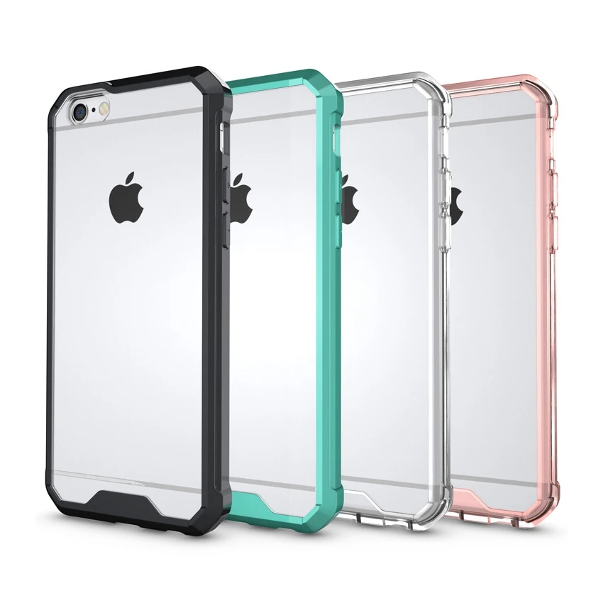 

Slim Hybrid Cover Air Cushion Technology Bumper Case With Clear Back Panel Shockproof Bag For Apple iPhone 7 4.7" / 7 Plus 5.57
