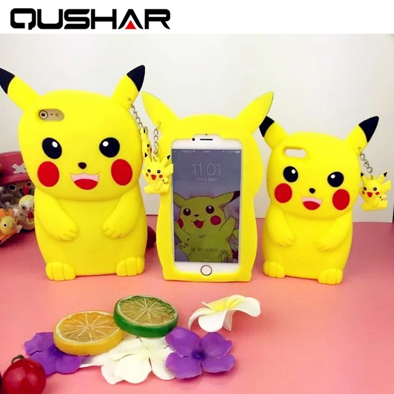 Qushar 3D мультфильм милый Чехол для Apple IPhone 5 5S SE 6 S плюс Прекрасный чехол телефона