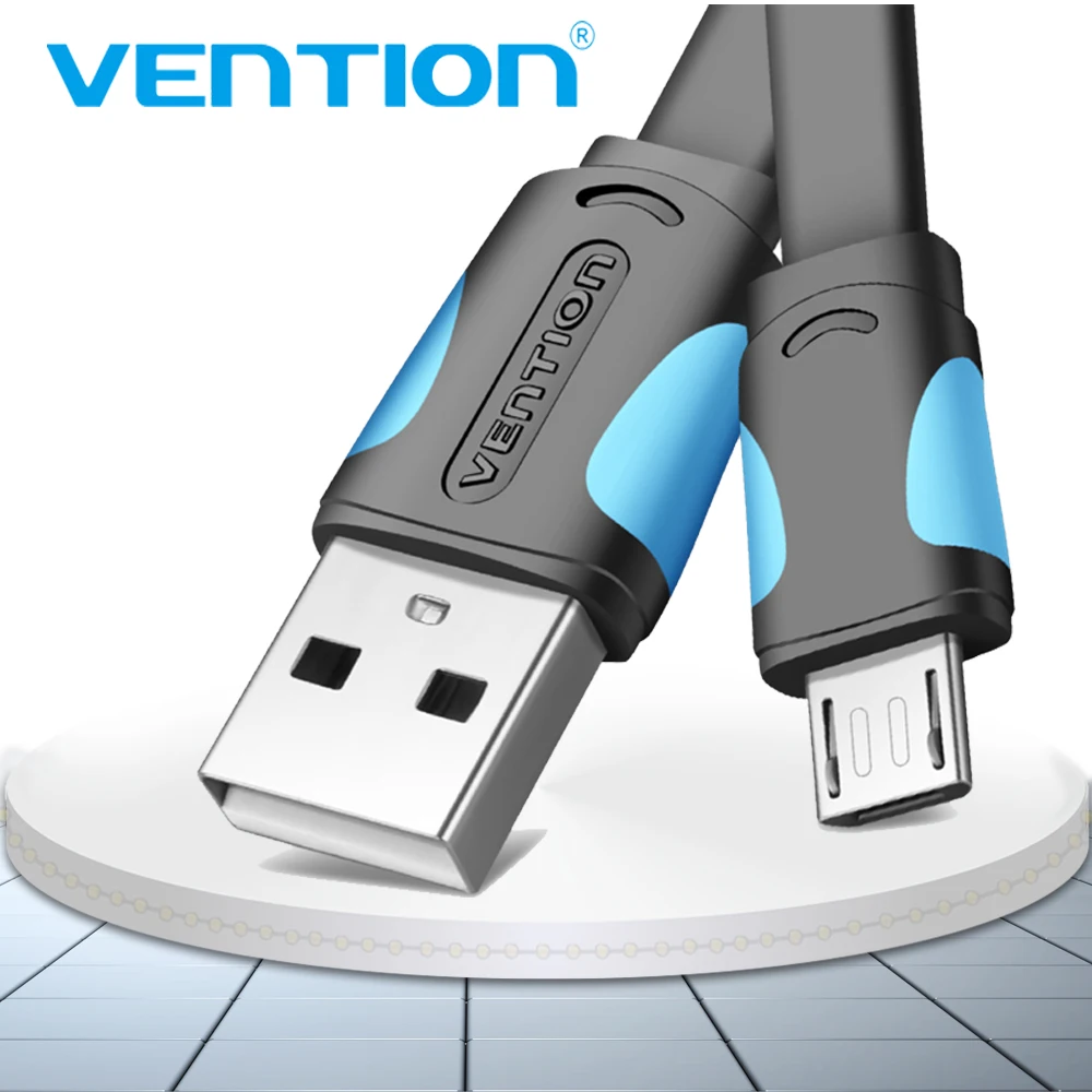 Vention مايكرو USB2.0 كابل ل كبل شحن الهاتف المحمول شاحن فائق 1.5 m 1 m 2 USB كبل مزامنة بيانات لسامسونج الروبوت كابل
