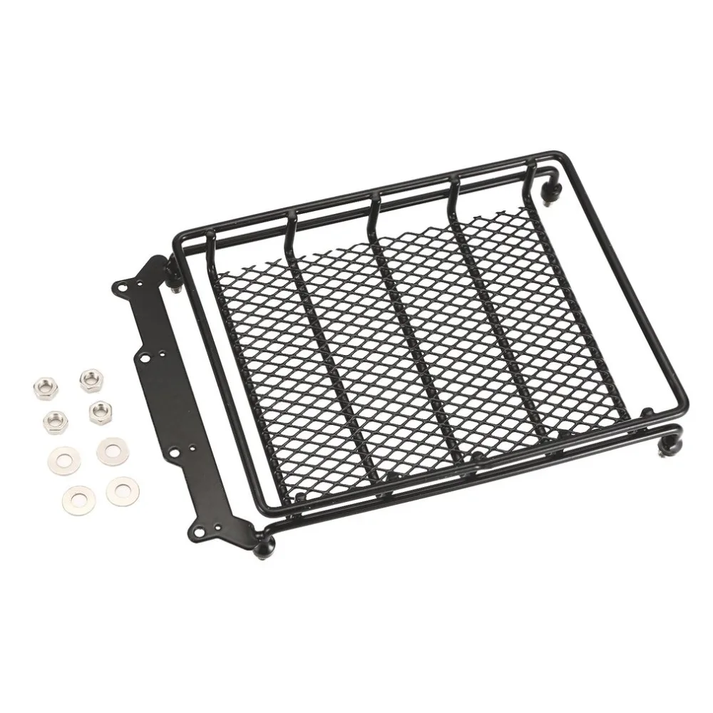 

Metal Luggage Roof Rack for 1/10 Simulation RC Car Rock Crawler Rally 4WD CR01 D90 CC01 AXIAL SCX10 Parts Accessories