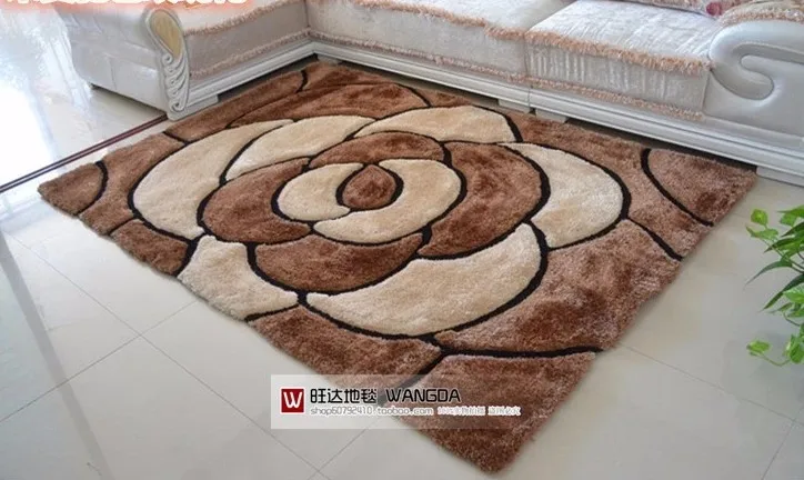 

thickening 3d effect carpets rose color beige or red mat for parlor Cusomize rugs mix wool carpet 1876