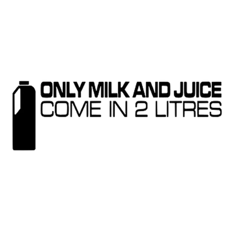 

15*5CM Funny Vinyl Car Sticker Styling Only Milk and Juice Letters Auto Window Door Wall Emblem Decal Exterior Accessories