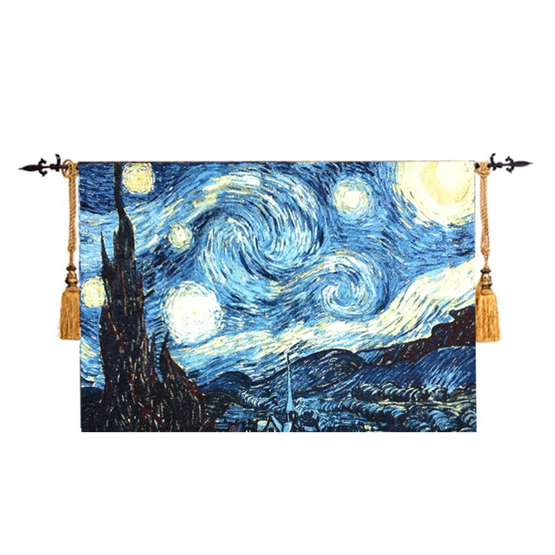 The Starry Night Famous Painting By Van Gogh Wall Tapestry Wall Hanging