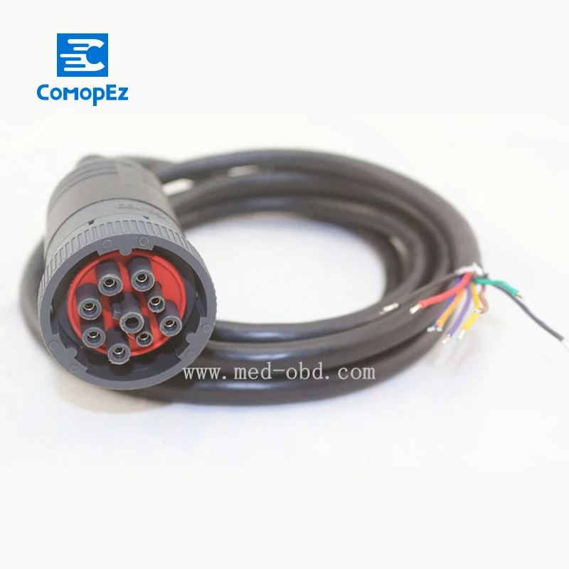 

J1939 9pin Cable to Open End, 6ft 9pins Wired Diagnosctic Tool Connector Female Deutsch J1939 9pin Tuck Cable