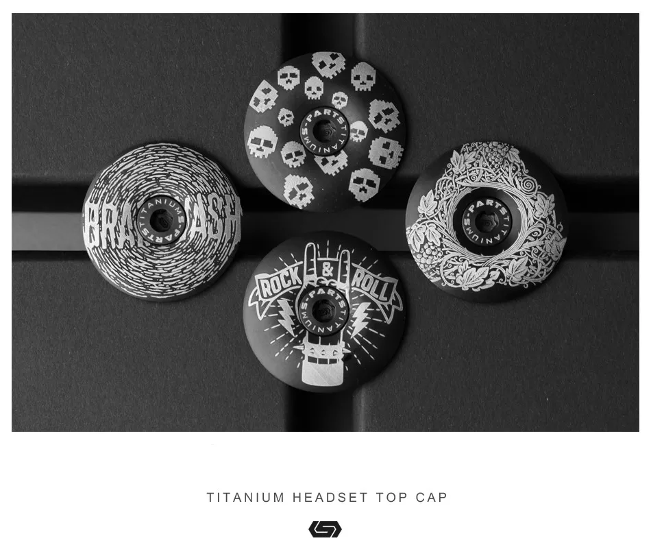 

Stan Ti 1 1/8" Mtb Bike Stem Cap Titanium Headset Top Cap With Bolts