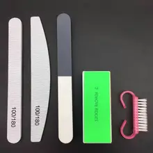 Ysen 5 шт. пилочки для ногтей кисть прочный полировка грубый песчаник инструмент для дизайна ногтей аксессуары Шлифовальная Пилка УФ Гель-лак Инструменты