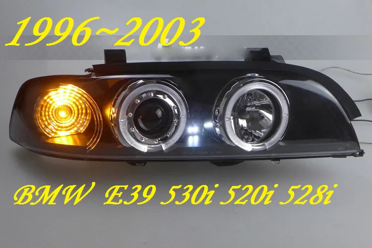 2 шт. автомобильные ксеноновые лампы для фар E39 1996 ~ 2003 года 520 528 530 HID H7 линзы с двумя