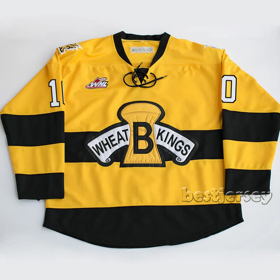 

Kowell brandon wheat kings Brayden Schenn Stitched Hockey Jersey