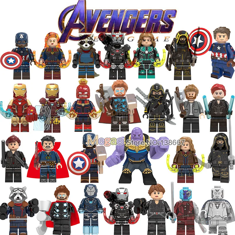 

Single Avengers 4 End Game Thor Hammer Captain America Iron Man Infinity Stone Gloves Nebula Marvel Toys For Children