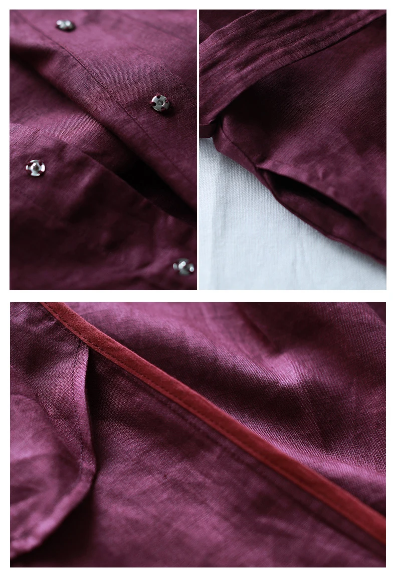 v neck linen dress (15)