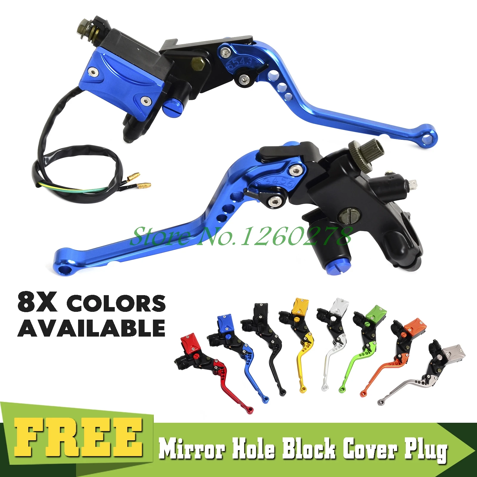 Universal 7 8 Lever Brake Clutch Master Cylinder Reservoir For Yamaha YZ 80 85 125 250