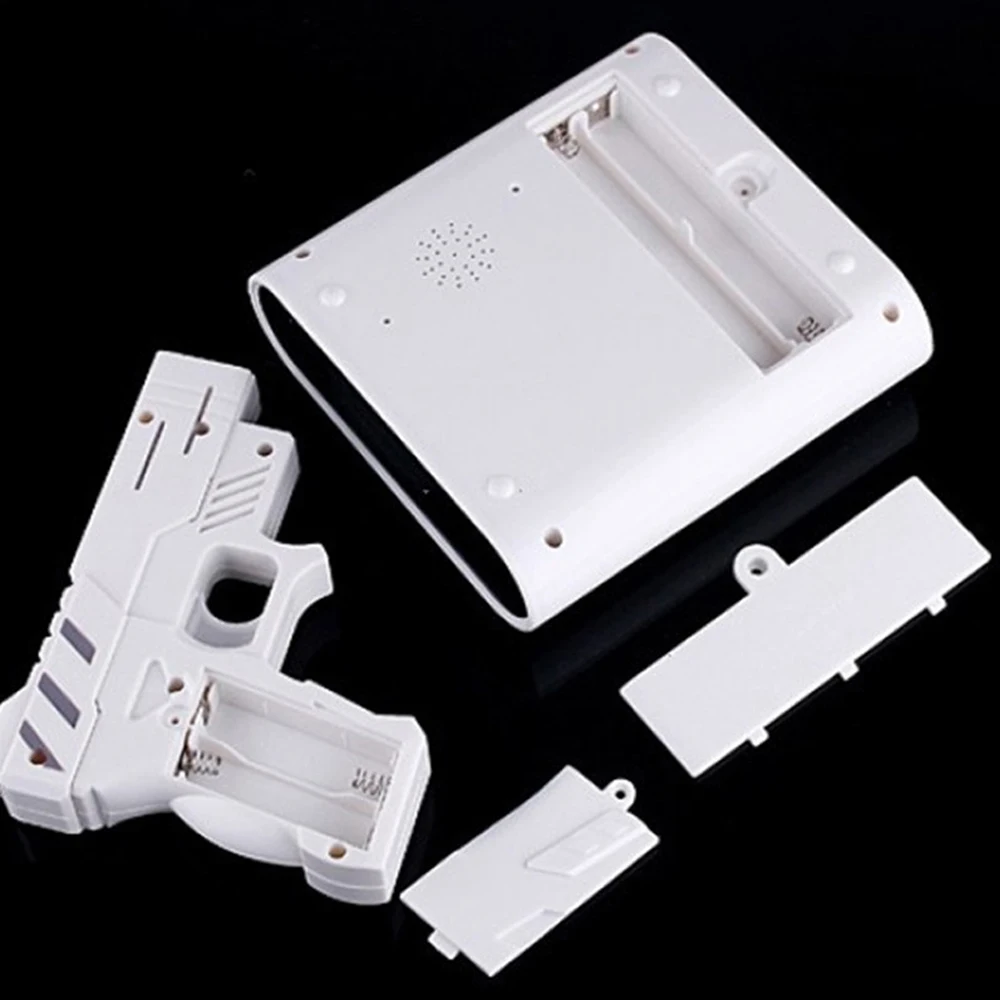 1Set Novelty LCD Gun Alarm Clock with Recording Function Funny Infrared Target Shooting Game Toy Home Desk Decoration Props Gift