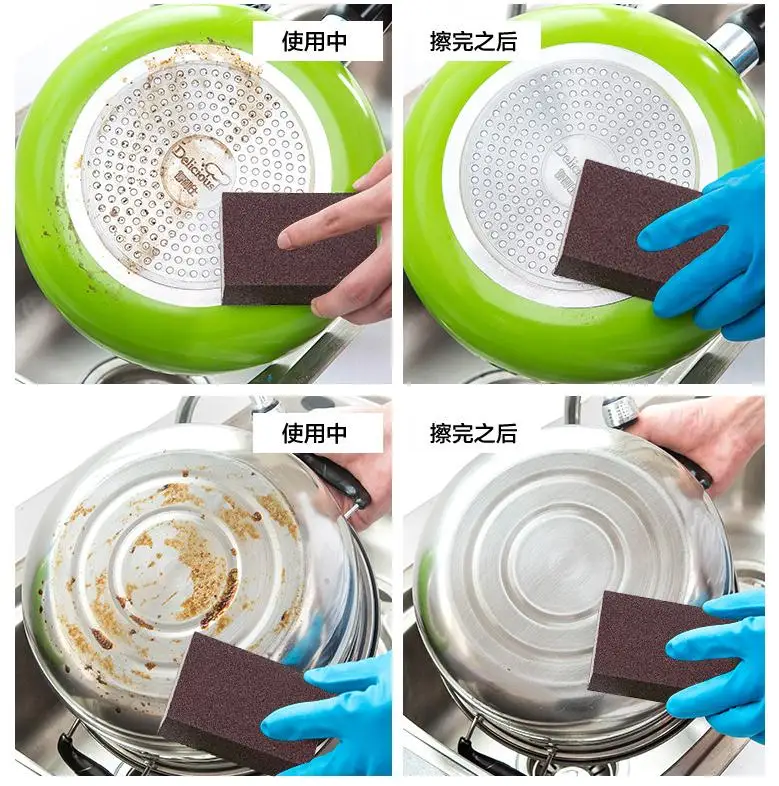 Nano Sponge Magic Eraser For Removing Rust Cleaning Emery Sponge Descaling Clean Rub Pot Magic Sponge Brush