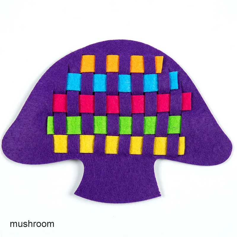 Своими руками Дети Высокое качество нетканые клип детские игрушки для изучения DIY фетровая ткань ремесла детский сад Раннее Обучение - Цвет: mushroom