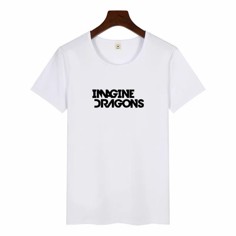 Summer Female Imagine Dragons Korean Style TShirt O-neck Hipster ShortSleeve Tops Unisex Streetwear Graphic Tees Women Harajuku