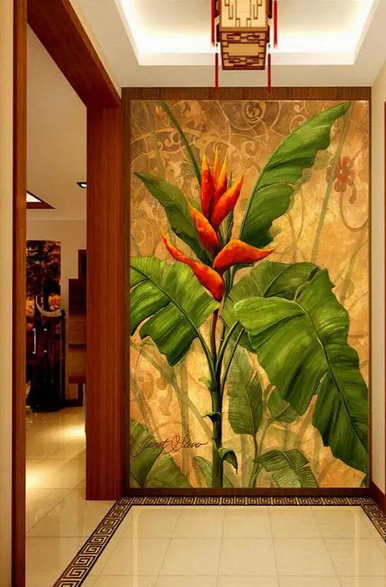 Buy Banana leaf Leaves Mural Photo Wall Paper for