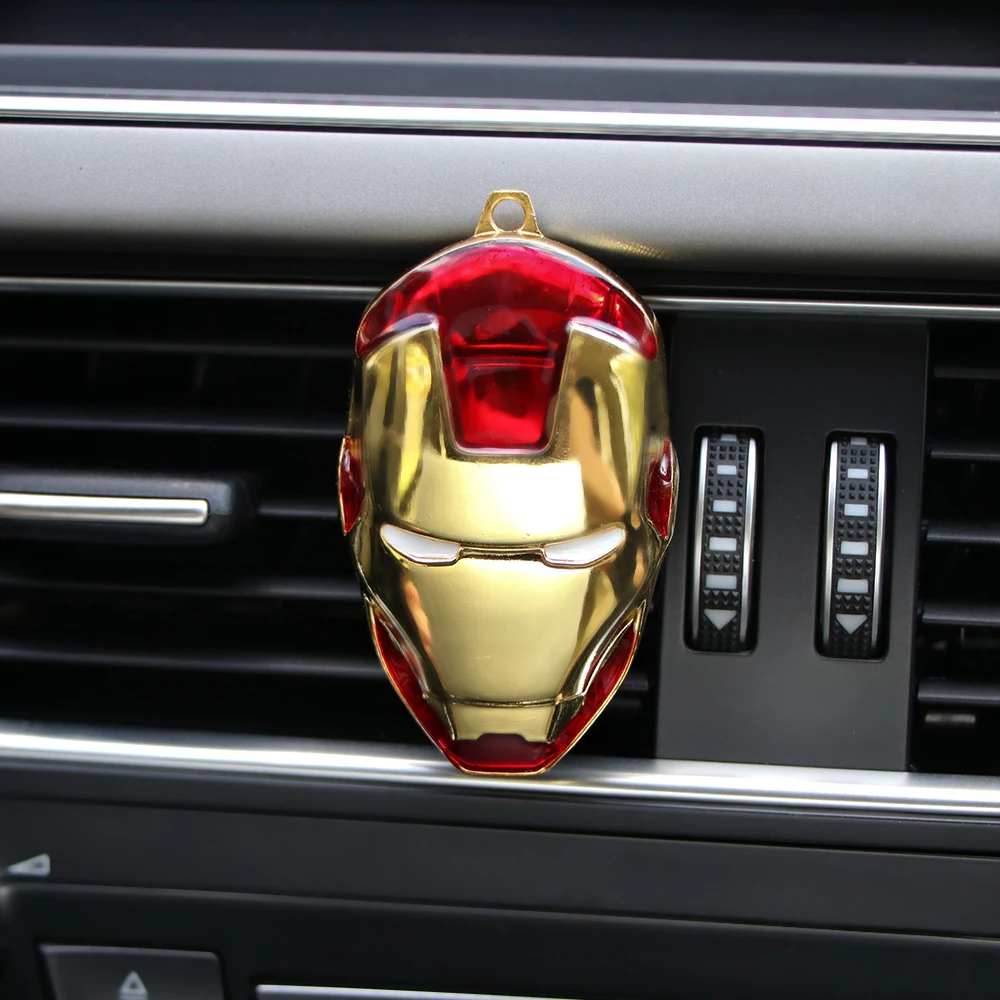 

Car Perfume Cute Iron Man Car Outlet Perfume Original Car Air Conditioning Vent Clip Car Styling Auto perfumes Air Freshener