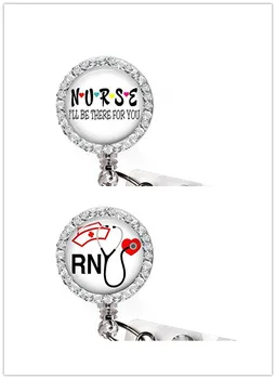 

Nurse Badge Holder Reel; I'll be There for You Retractable Badge Reel 10pcs/lot