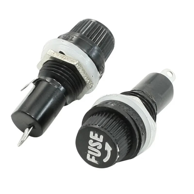 

High Quality 5 Pcs 5mm x 20mm Fuse Waterproof Fuses Holder AC 125V 15A 250V 10A