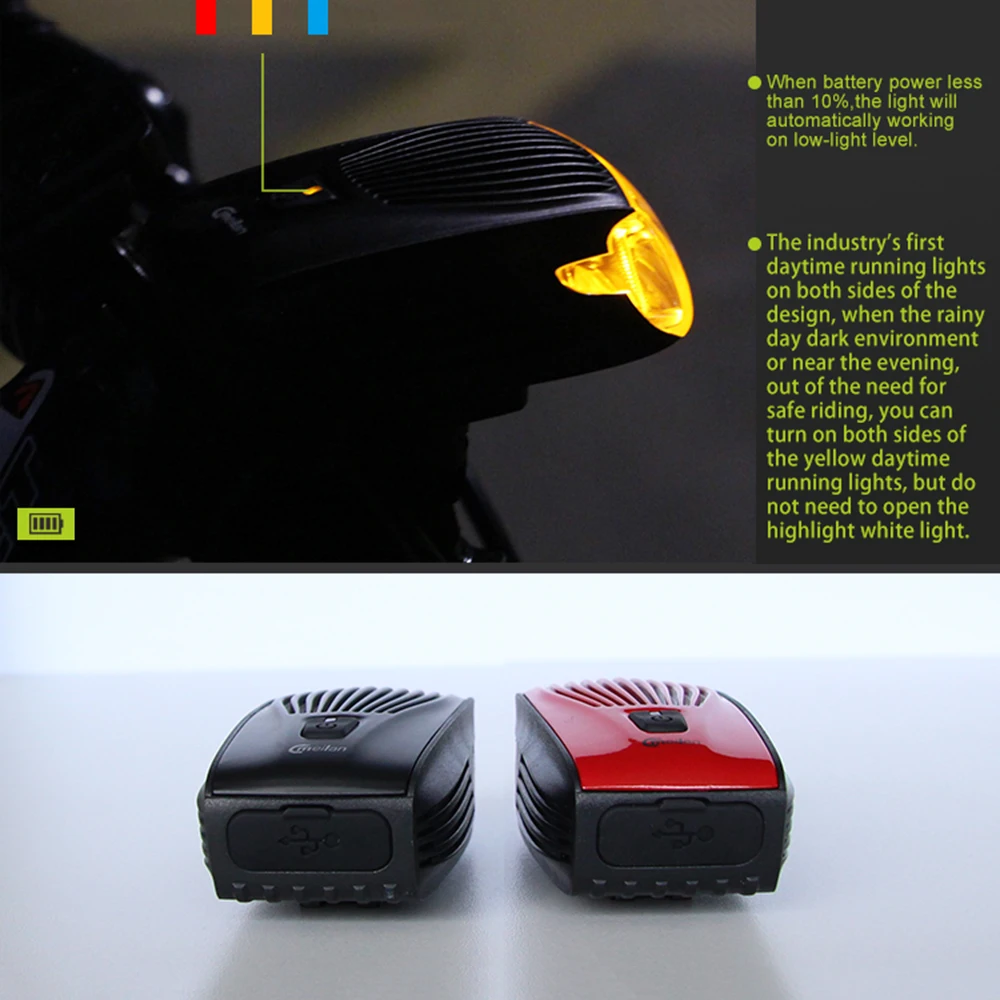 USB Перезаряжаемый Передний фонарь для велосипеда MTB Горный Дорожный велосипед сенсорный фонарик для велосипедная лампа Аксессуары для