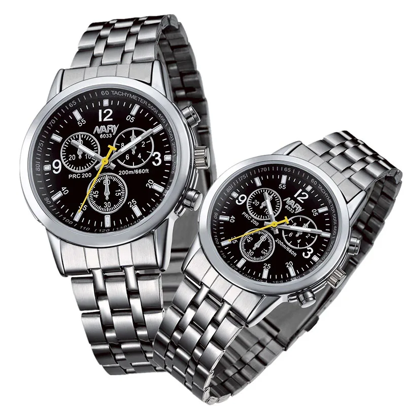 

Clock Couple Watches Men's & Women's Luxury Business Stainless Steel Quartz Wristwatches Youth Fashion Watch Free Shipping Sale