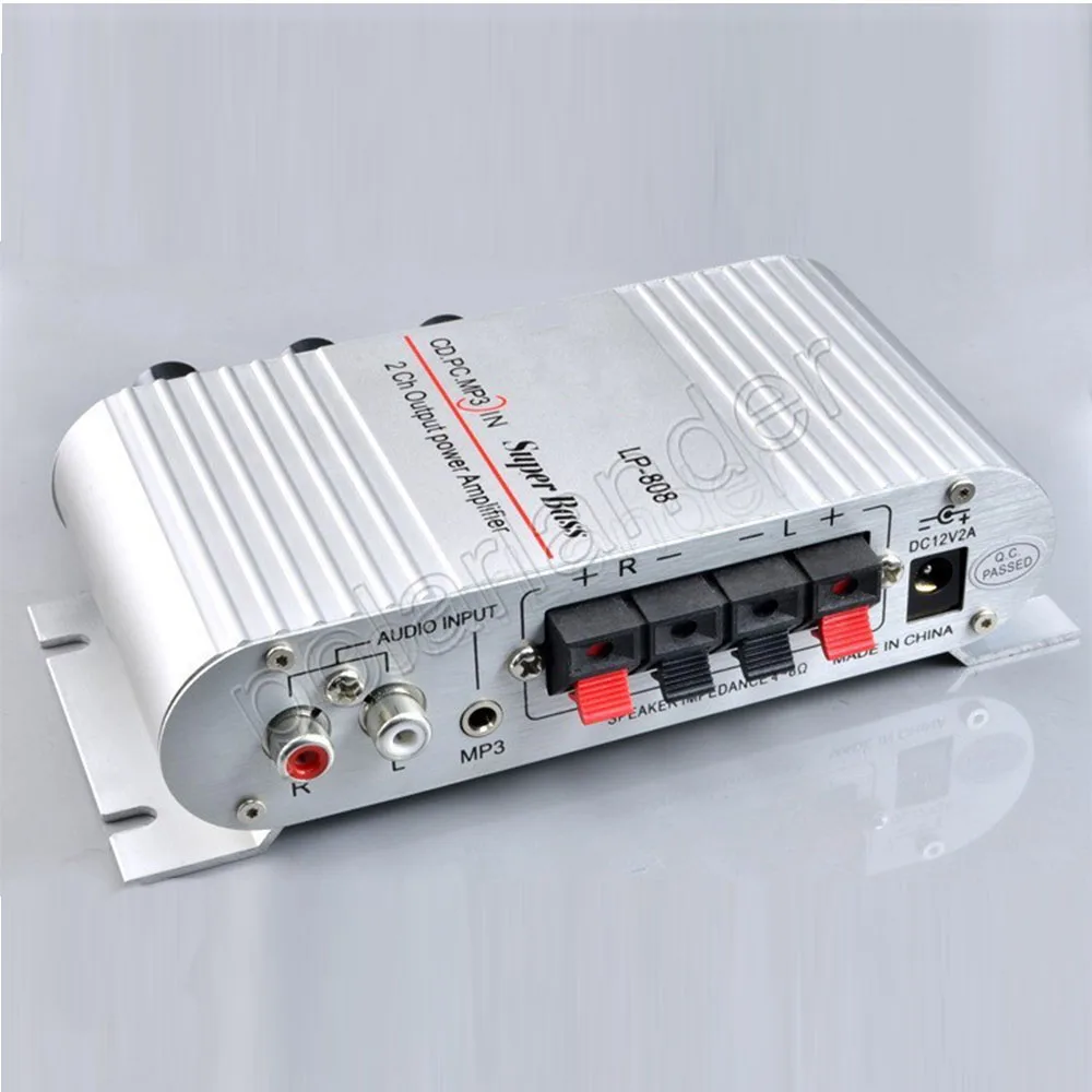 LP 808 mini HiFi digital power Car Amplifier for Mobile