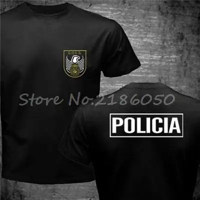 Espana Policia испанский национальный полицейский Espana Policia Cnp Uip УПО анти Riot Swat Geo идет спецназ Мужская футболка крутые Топы