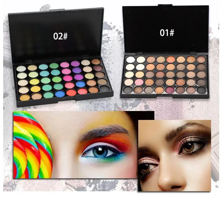 

2019 New women's fashion Beauty 40 Colors Cosmetic Powder Eyeshadow Palette Makeup Set