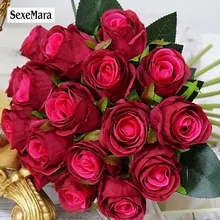 18 шт. розы невесты рукописные Розы Букеты Свадебный букет невесты роза цветок аксессуары для свадебной вечеринки