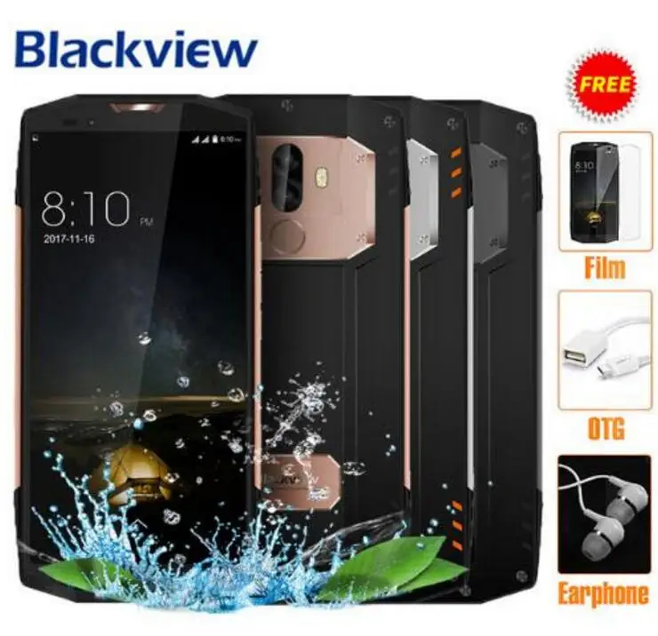 BLACKVIEW BV9000 4 ГБ 64 ГБ IP68 Водонепроницаемый мобильного телефона Helio P25 MTK6757 Octa Core 5,7 "HD 13MP двойной камера Android 7,1 NFC OTG